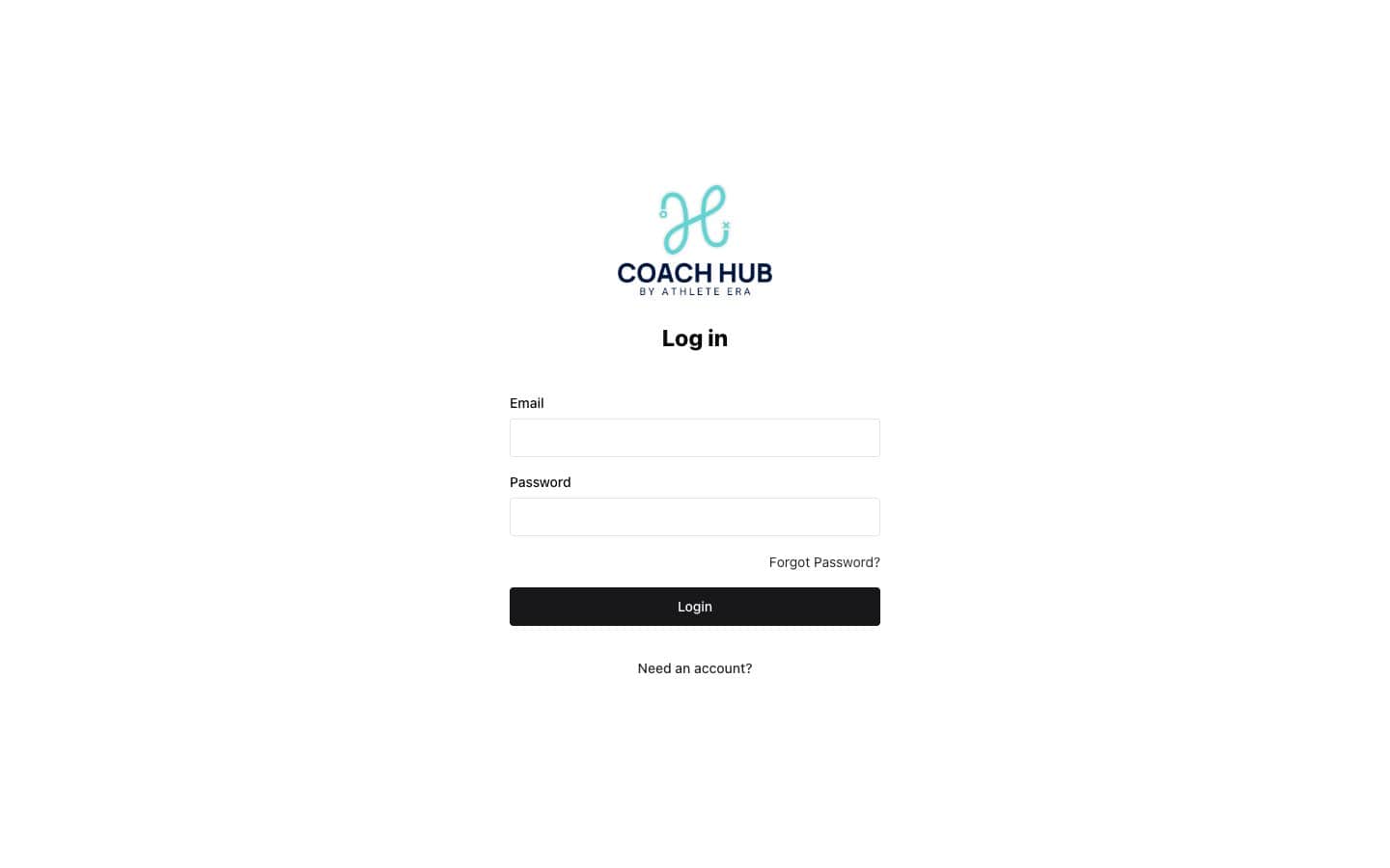 Screenshot of Athlete Era CoachHub